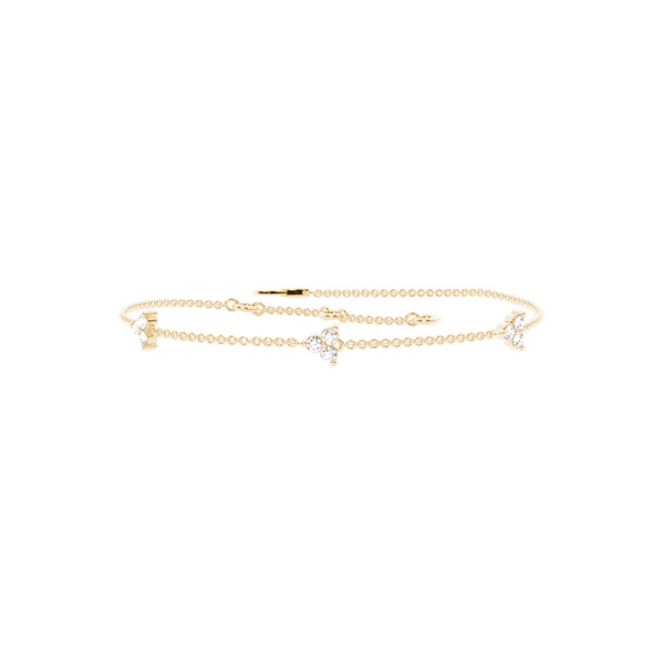 Station Setting Delicate Chain Bracelet