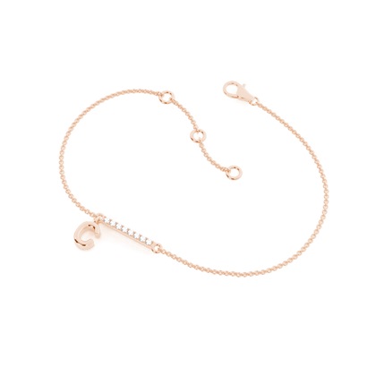 Rose Gold Chain Diamond Bracelets