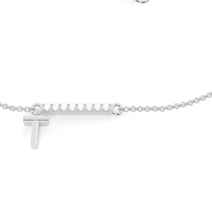 Zarte Buchstaben T Armkette