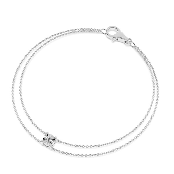 Illusion Setting Double Chain Delicate Bracelet