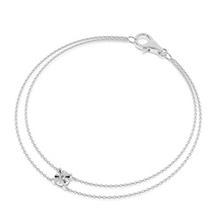 Illusion Setting Double Chain Delicate Bracelet