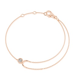 Illusion Setting Delicate Chain Bracelet