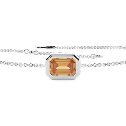 solitér Citrine Jemný retízkový náramek