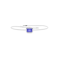 Solitaire Tanzanite Delicate Chain Bracelet