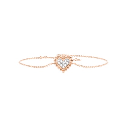 Rose Gold Chain Diamond Bracelets