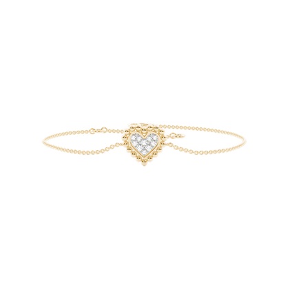 Yellow Gold Chain Diamond Bracelets