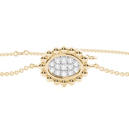 Yellow Gold Chain Diamond Bracelets