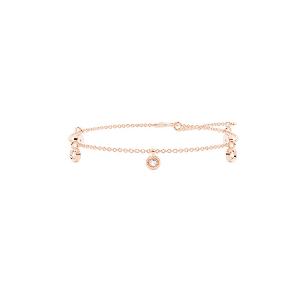 Danggling Diamond Delicate Chain Bracelet