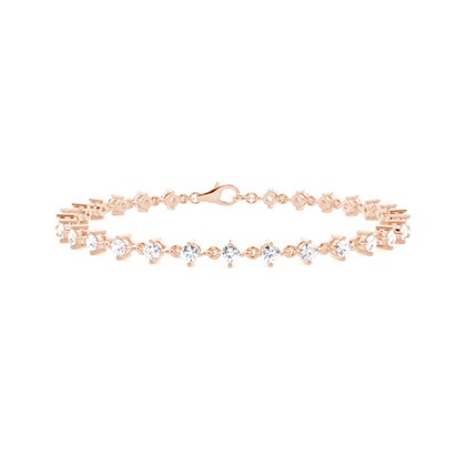 Rose Gold Diamond Tennis Diamond Bracelets