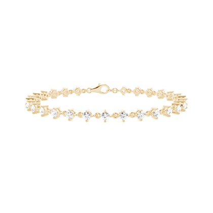 Yellow Gold Diamond Tennis Bracelet
