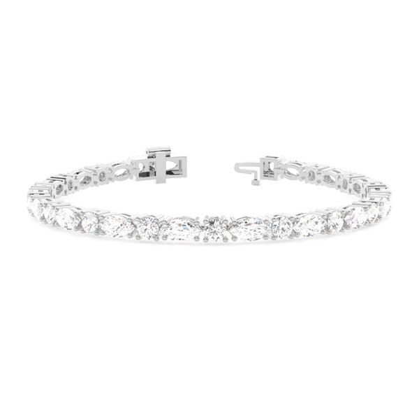 Round & Marquise Shape Tennis Bracelet