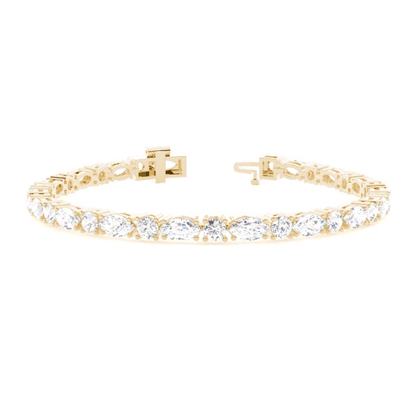 Round & Marquise Shape Tennis Bracelet