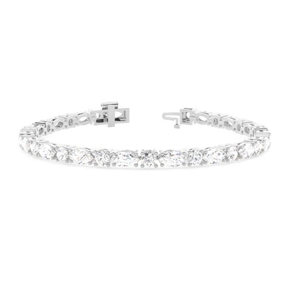 Round & Marquise Shape Tennis Bracelet