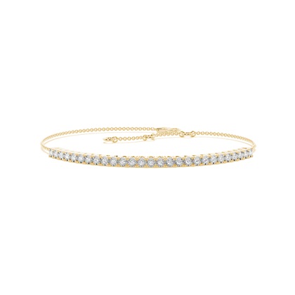 Yellow Gold Tennis Bracelet