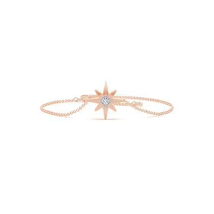 Rose Gold Chain Diamond Bracelets