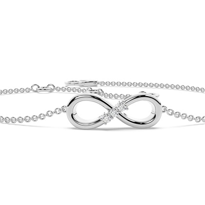Infinity Diamond Dainty Chain Bracelet