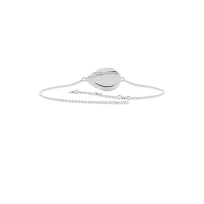 Round diamond pear shape everyday chain bracelet