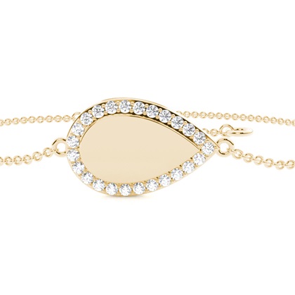 Yellow Gold Chain Diamond Bracelets