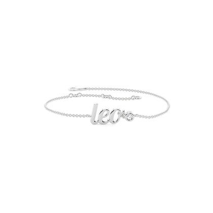 Leo Zodiac Diamond Bracelet