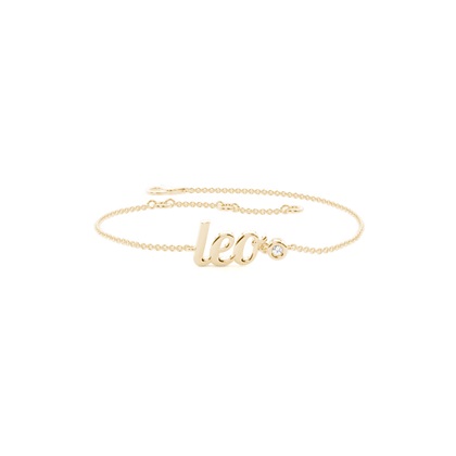 Leo Zodiac Diamond Bracelet