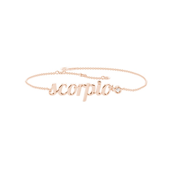 Scorpio Zodiac Diamond Bracelet