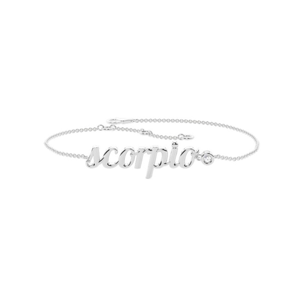 Scorpio Zodiac Diamond Bracelet