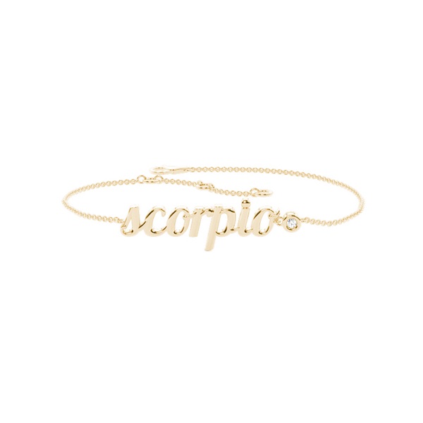 Scorpio Zodiac Diamond Bracelet