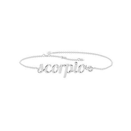 Scorpio Zodiac Diamond Bracelet