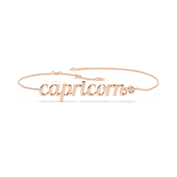 Capricorn Zodiac Diamond Bracelet