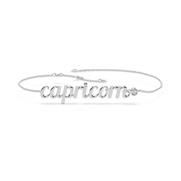 Capricorn Zodiac Diamond Bracelet