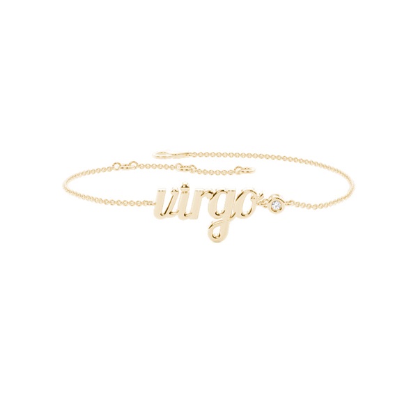 Virgo Zodiac Diamond Bracelet