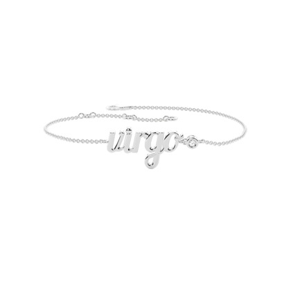 Virgo Zodiac Diamond Bracelet