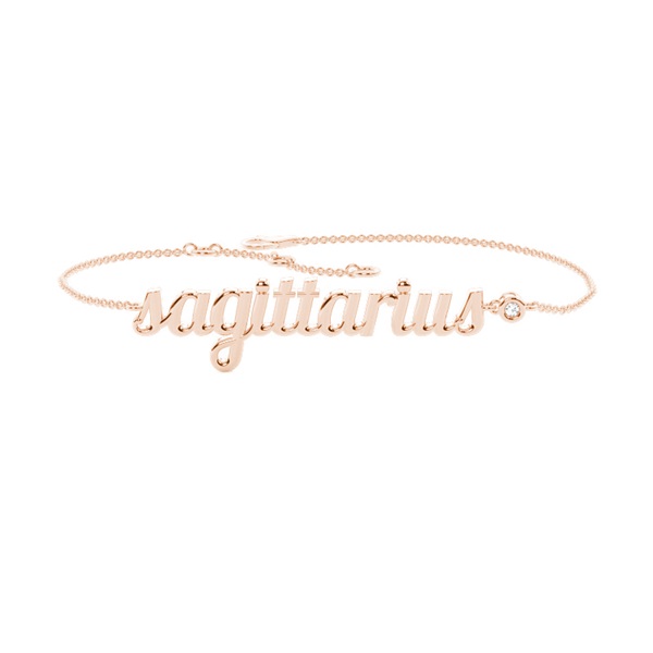 Sagittarius Zodiac Diamond Bracelet