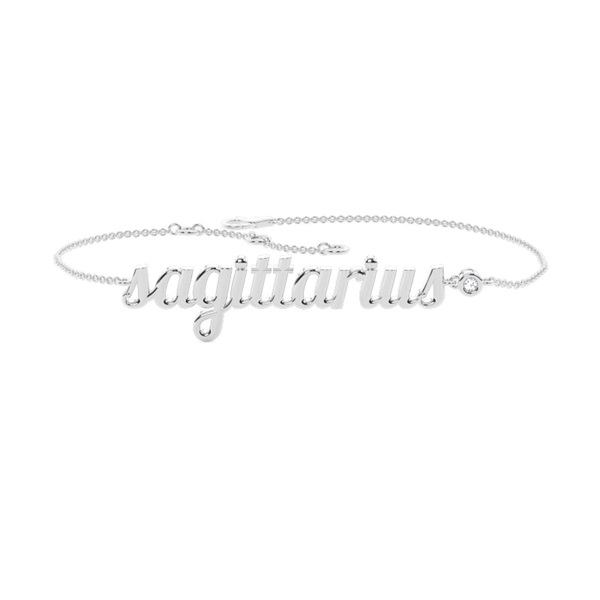 Sagittarius Zodiac Diamond Bracelet