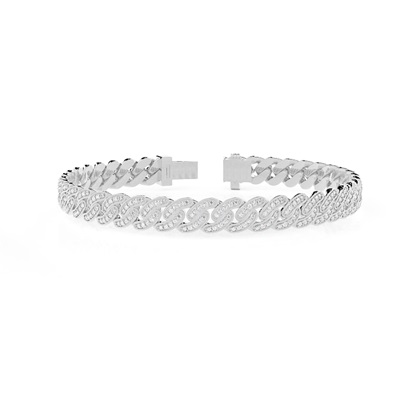 Men's Diamond Cuban Link Bracelet