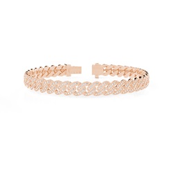 Cuban Herren Diamantarmband