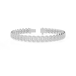 Cuban Herren Diamantarmband