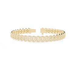 Cuban Herren Diamantarmband