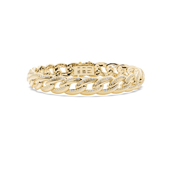 Men's Diamond Cuban Chain Bracelet