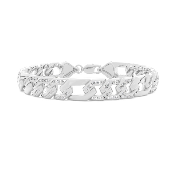 Hexagonal Cuban Links Men's Diamond Bracelet