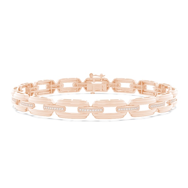 Men's Diamond Link Bracelet