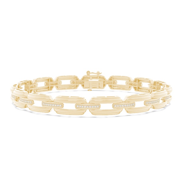 Men's Diamond Link Bracelet
