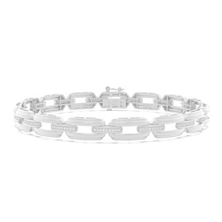 Diamant-Gliederarmband für Herren