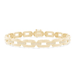 Men's Diamond Link Bracelet