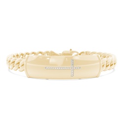 Men's Diamond Cross Bracelet