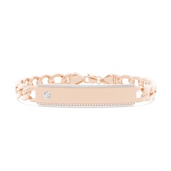 Robustes Gliederketten Herren Diamantarmband