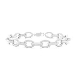 Klassisches ovales Diamantarmband für Herren