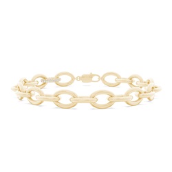 Klassisches ovales Diamantarmband für Herren