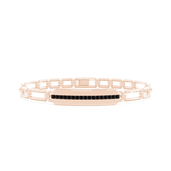Black Diamond Men's Link Bracelet