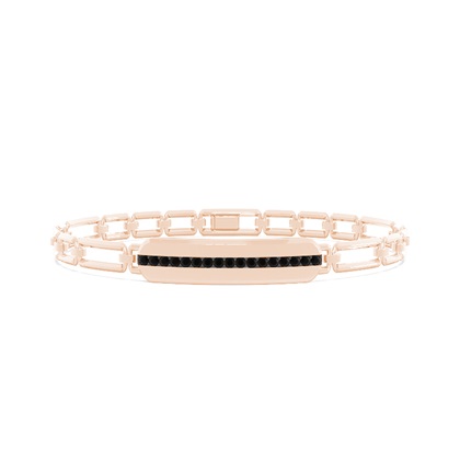 Black Diamond Men's Link Bracelet
